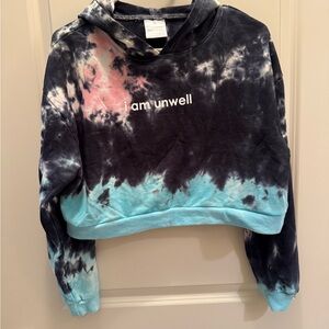 Call Her Daddy Barstool Sports Tie Dye Crop Hoodie | Medium